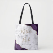 Brautmutter aus Purpur-Gold-Achat-Marmor Tasche (Vorderseite)