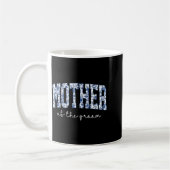 Brautmutter Blaues Blumen-Toile Übereinstimmend Kaffeetasse (Links)