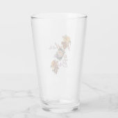 Brautmutter Blumen Glas (Rückseite)