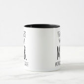 Brautmutter, Danke Hochzeitsdusche Geschenk Tasse (Zentrum)