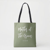 Brautmutter des Bräutigams Sage Grün Tote Bag Tasche (Vorderseite)