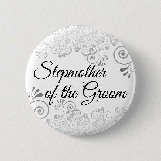 Brautmutter des Bräutigams Silber-Filigran Button (Vorderseite)