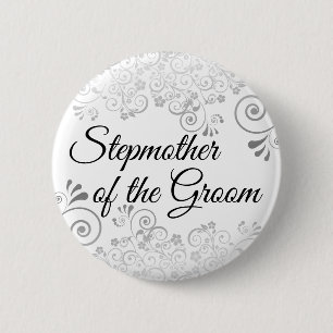 Brautmutter des Bräutigams Silber-Filigran Button