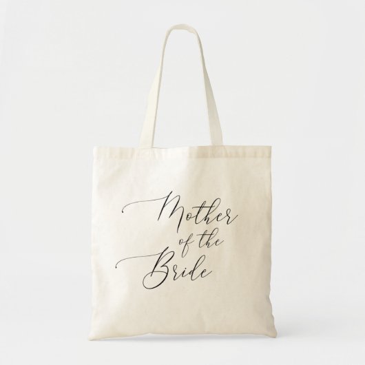 Brautmutter | Elegante Schriftzug-Brautparty Tragetasche (Vorne)