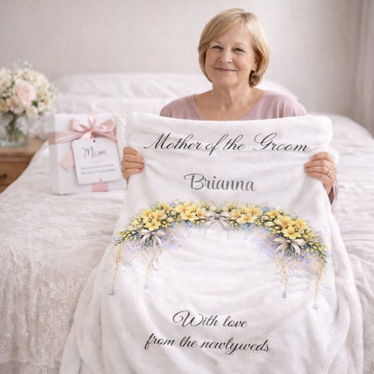 Brautmutter Freesien Hochzeitsgeschenk  Fleecedecke