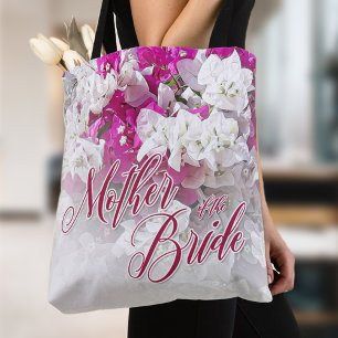 Brautmutter-Geschenk-Tragetasche in Rosa & Weiß Tasche