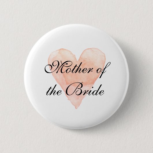 Brautmutter Hochzeit Anstecknadel Button Abzeichen (Vorderseite)