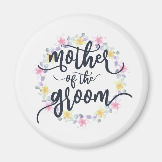 Brautmutter Hochzeit Kalligrafie | Magnet (Vorne)