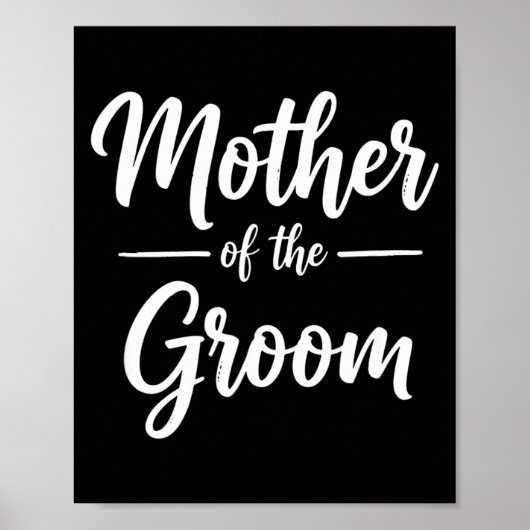 Brautmutter Hochzeit Mutter Lustiges Andenken Poster (Vorne)