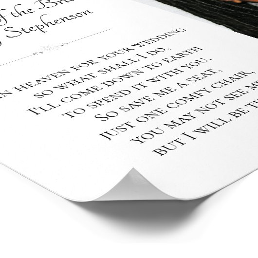 Brautmutter in der Pariser Gedenkfeier zum Foto Poster (Ecke)