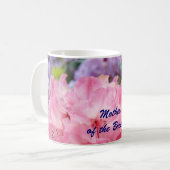 Brautmutter! Kaffeetasse Mug Pink Rhodies (Vorderseite Links)