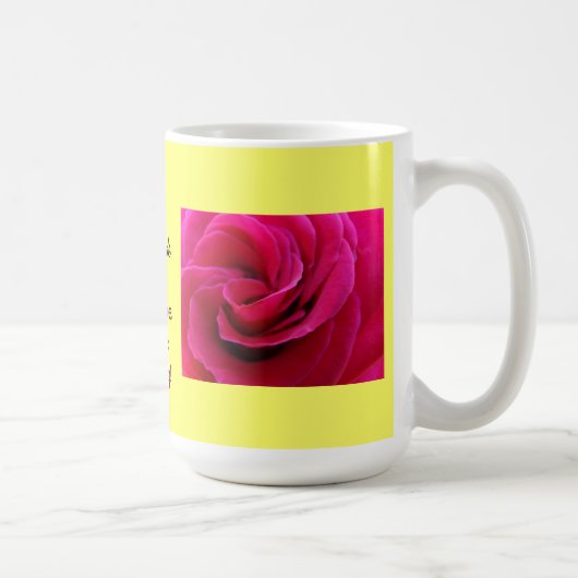 Brautmutter-Kaffeetasse rosa Rosenblüten Kaffeetasse (Rechts)