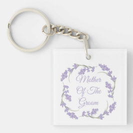 Brautmutter Lavendel-Blumenkranz Schlüsselanhänger