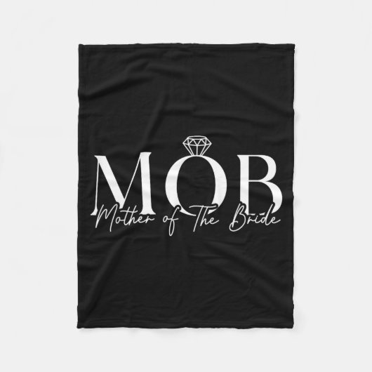 Brautmutter Mob Hochzeit Mama Cute Fleecedecke (Vorderseite)