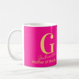 Brautmutter Modernes Monogramm Kaffeetasse