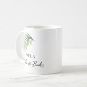 Brautmutter Palmwedel Eltern Hochzeit Kaffeetasse (Vorderseite Links)