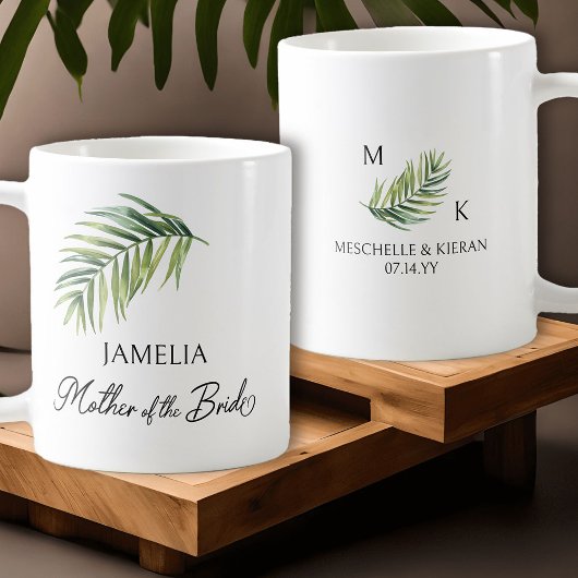 Brautmutter Palmwedel Eltern Hochzeit Kaffeetasse