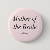 Brautmutter Rosa Button (Vorderseite)