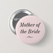 Brautmutter Rosa Button (Vorne & Hinten)