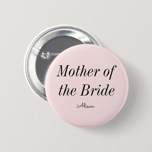 Brautmutter Rosa  Button (Vorne & Hinten)