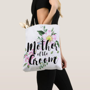 Brautmutter Rosa Florale Wasserfarbe Hochzeit Tasche