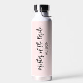 Brautmutter Rosa Hochzeits- Trinkflasche (Links)