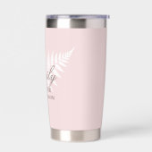 Brautmutter Rosa Weiß Farn Thermobecher (Links)