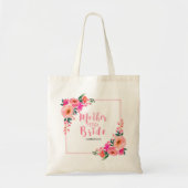 Brautmutter Rustikal Rosa Floral Wasserfarbe Tragetasche (Vorne)