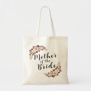 Brautmutter rustikale boho Blumen Tragetasche