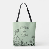 Brautmutter Sage Wildblumen-Gekritzel Tasche (Rückseite)