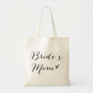 Brautmutter Schwarze moderne Kalligrafie-Tasche Tragetasche