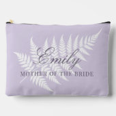 Brautmutter Soft Lavender White Fern Large Zubehörtasche (Vorderseite)