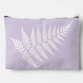 Brautmutter Soft Lavender White Fern Large Zubehörtasche (Rückseite)