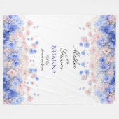 Brautmutter Wildblumen Hochzeitsgeschenk Fleecedecke (Vorderseite (Horizontal))