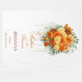 Brautmutter Wildblumen Hochzeitsgeschenk Fleecedecke (Vorderseite (Horizontal))