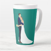 Brautpaar, helle Hauttöne Milchtasse (Rechte Ecke)