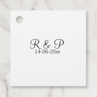 Brautpaar Name Monogramm Datum Jahr Hochzeit Roman Geschenkanhänger