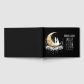 Brautpaar Silhouette Halbmond Gästebuch (Voll)