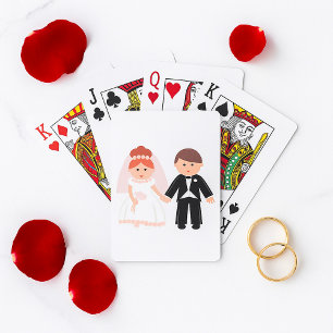 Brautpaar Spielkarten