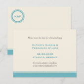 Brautpaare Save the Date Postkarte (Vorne/Hinten)