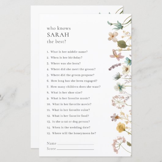 Brautparty (Vorne/Hinten)