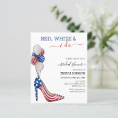 Brautparty 4. Juli Rot Blau (Stehend Vorderseite)