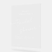 Brautparty Acrylic Sign WELCOME Acrylschild (Winkel)