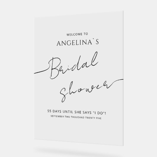 Brautparty Acrylic Sign WELCOME Acrylschild (Winkel)