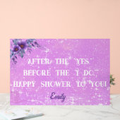 Brautparty Acrylschild (Hochzeit)