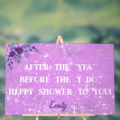 Brautparty Acrylschild (Neutral)