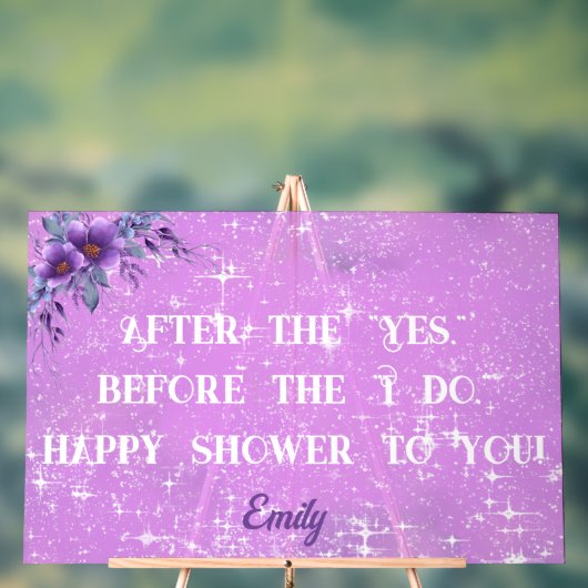 Brautparty Acrylschild (Neutral)