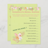 Brautparty Activity Boho Floral Wierest Game (Vorne/Hinten)