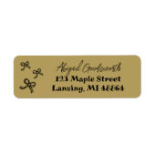 Brautparty-Adresse für das handgezeichnete Blatt (Vorne)