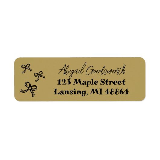 Brautparty-Adresse für das handgezeichnete Blatt (Vorne)